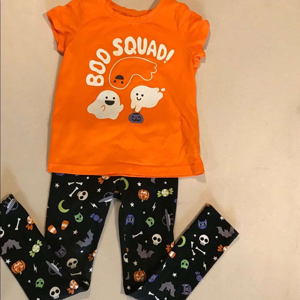 Cat & Jack Halloween shirt & leggings